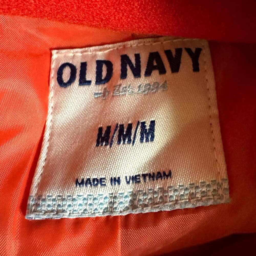 Old Navy Women’s Medium Red Hooded Toggle Coat Jacket Fall Winter - Picture 2 of 4